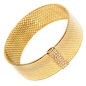 HERMES Gold and Diamond Bracelet