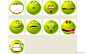 绿豆表情图标PNG #采集大赛#