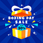 Free vector flat design boxing day sale