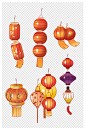 中国风手绘灯笼喜庆手绘风元素