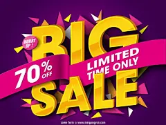 促销海报标签矢量图-Sale-Poster-Vector :  