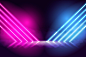 Neon lights background concept Free Vector