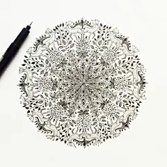 #CG原画#  希腊的插画家 Meni Chatzipanagiotou 的手绘作品，绘画的技巧加上丰富的想象力，让插画师的世界无奇不有。鲸鱼背上的房子，犹如宫崎骏的天空之城，那般美好~