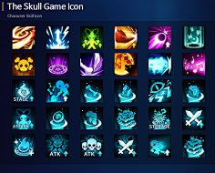 技能ICON-花瓣网|陪你做生活的设计师 | game ui Icon icon design item icon rpg skill ...