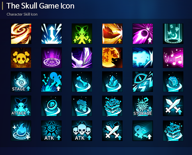 game icon game skill...