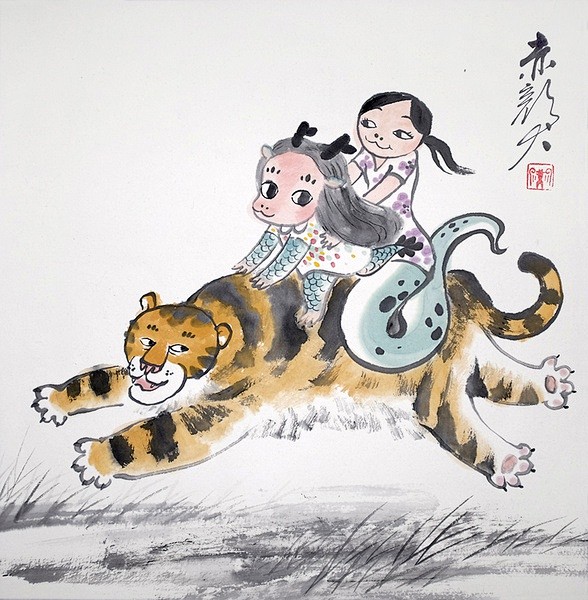 赤颜犬和乖蜂的相册-小水墨［甲午 册］