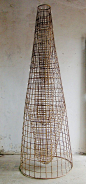 Upstream  Sopheap Pich  (born Battambang, Cambodia 1971)    Date:      2005  Culture:      Cambodia  Medium:      Bamboo, rattan, metal wire, and copper@北坤人素材