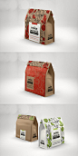 时尚实用的干果食品包装纸袋设计样机PSD下载