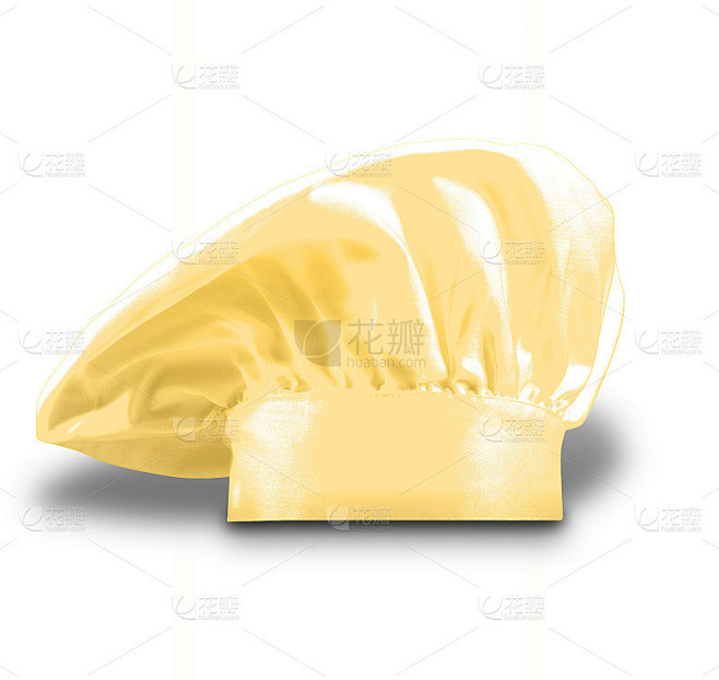 金色厨师帽与白色背景相映成辉