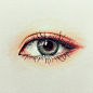 彩绘 手绘 素描 眼睛