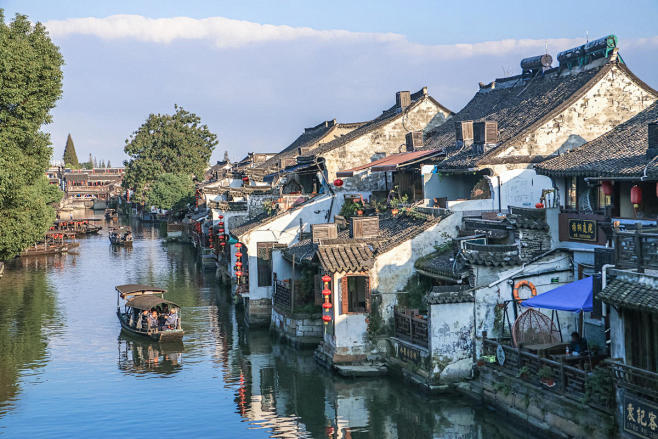 中国江南水乡古镇 古镇 中国 水 西塘 船 乌镇 意境 江南 水乡 舒适 南浔 嘉兴 黑白 - 7MX.COM_1546249772
