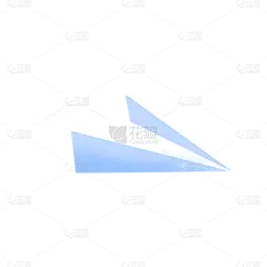 卡通感青年节纸飞机元素贴纸