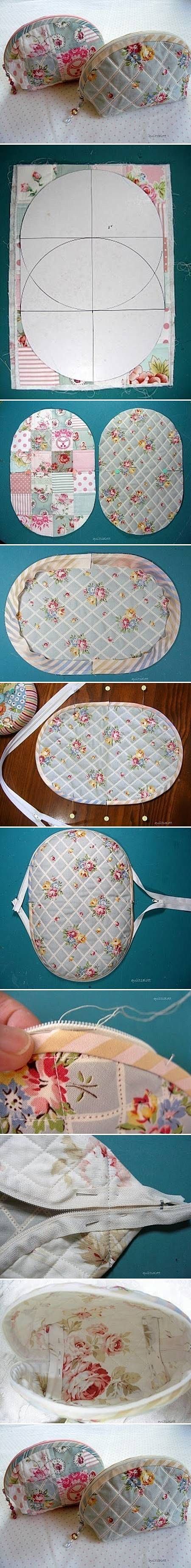 DIY Sew Makeup Bag