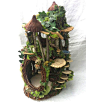 OOAK made to order 2 level Forest Whimsy woodland fairy house dollhouse  FREE shipping to continental US