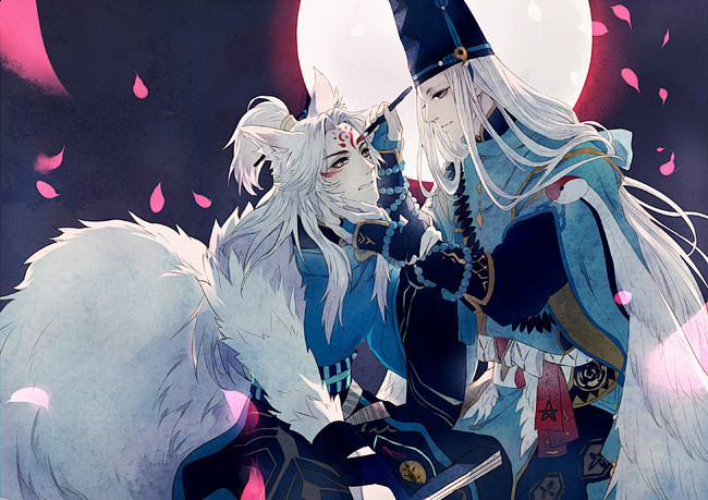 阴阳师手游妖狐同人图插画壁纸妖狐半次元第一中文cos绘画小说社区