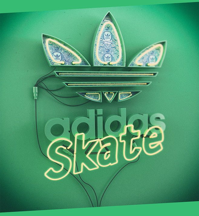Adidas Skate Neon : ...