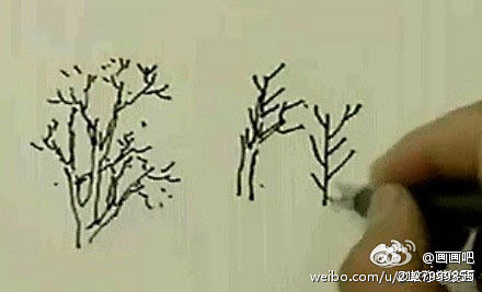 手绘教程树的画法1，基础手绘教程，不错～...