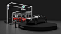 design industrial 3D alfaromeo modern minimalist Stand