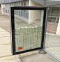 国外公交站台上的广告创意：3M强化玻璃 - 爱库网 Beta