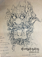 2019  胖玻璃球 本子绘画