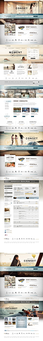 Hilton Web re-design. Layout ideas. Complete mockup. Graphic design. Inspirational. #webdesign: 