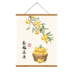 平安喜乐免打孔装饰挂画客餐厅走廊玄关墙壁新中式电表箱布艺挂画-淘宝网
