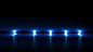 3D ILLUSTRATION  black light glow blue High Tech modern Style design