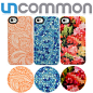 美国uncommon Floral iphone4/4s 彩绘花纹 滑盖 手机壳 外壳