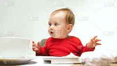 计算机,女婴,儿童,计算机键盘,幸福,幼儿,白色背景,分离着色,家庭生活,文档