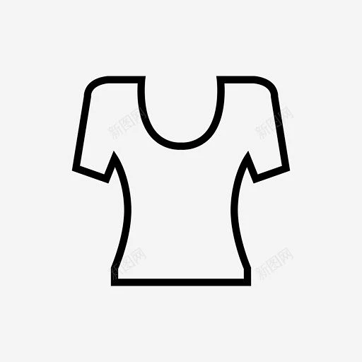 圆领衣服时装图标 UI图标 设计图片 免费下载 页面网页 平面电商 创意素材-花瓣网