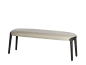 Upholstered leather bench VELIS | Upholstered bench by Potocco