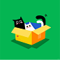 猫咪插画系列1 by胡闹 - 小红书