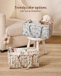 Amazon.com: Blissful Diary Floral Diaper Caddy Organizer, Stylish Nursery Storage Basket, Gift for Baby Shower, Baby Registry Must Have, Newborn Essentials, Pastoral Daisy : Baby