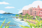 夏季 海滩 海水 公寓