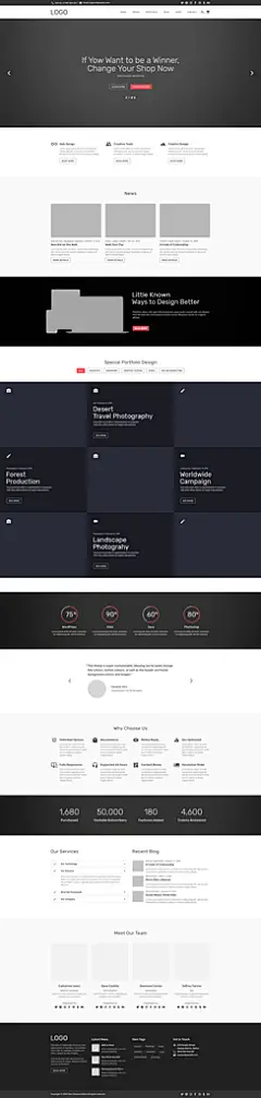 时尚简约创意产品UI网页设计