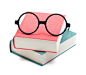 Royalty-free Image: Books and glasses