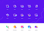 icons store clock music theme video safety logo branding ux space gradient colour adventure web flat ui icon illustration