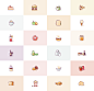图标 美食 水果 西餐 汉堡 app UI 创意 eps png ai