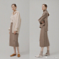 #Seoul穿搭# 「AMONG」18FW LOOKBOOK, 适合轻熟女的通勤搭配。 ​​​​