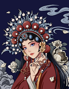 针舞采集到艺妓0花旦