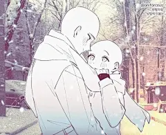 双人互动参考素材模板 - 小红书