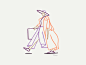 Tote, Sunglasses, Vase, Coat : Personal illustrations