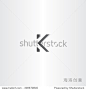 black logo letter k sign logotype symbol