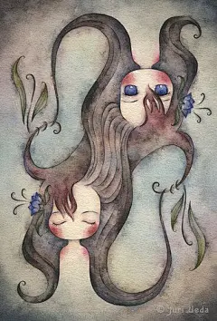日本插画家juriu的漂亮水彩插画 第六期 - 插画图片_插画师_插画壁纸_场景插画_yidodo.net - 意兜兜