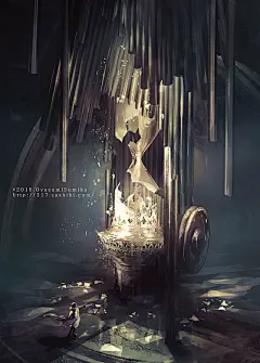 不断下落的时间之沙。沙漏特辑 : 沙漏中不断下落的一粒粒沙代表着时间的流逝，从古代开始便一直用来计量时间。沙子一直下落，从不会暂停或倒流……而时间也是不断流逝，从不会暂停或倒流。原本无法看见的时间，因沙子的量而可视化的瞬间，真是浪漫得令人激动啊。这次，就为大家送上描绘了沙漏...
