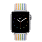 银色铝金属表壳；Nike 回环式运动表带 : 选购 Apple Watch Nike Series 6，银色铝金属表壳，并内置 GPS 和高度计功能。立即前往 apple.com 购买。