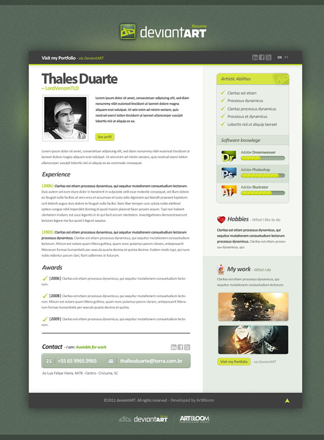 Resume - DeviantART ...
