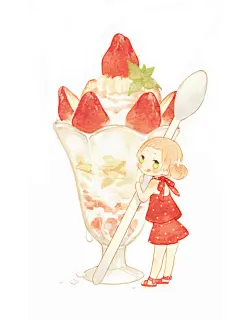 食物拟人图 美少女 动漫 二次元 可爱 甜点 蛋糕 巴菲
