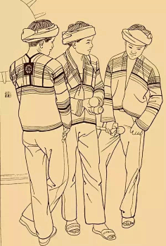com采集心的方向2019采集到人物素描56个民族白描人物画,各具风韵!