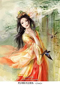 超唯美古风女生插画 - 插画图片_插画师_插画壁纸_场景插画_yidodo.net - 意兜兜